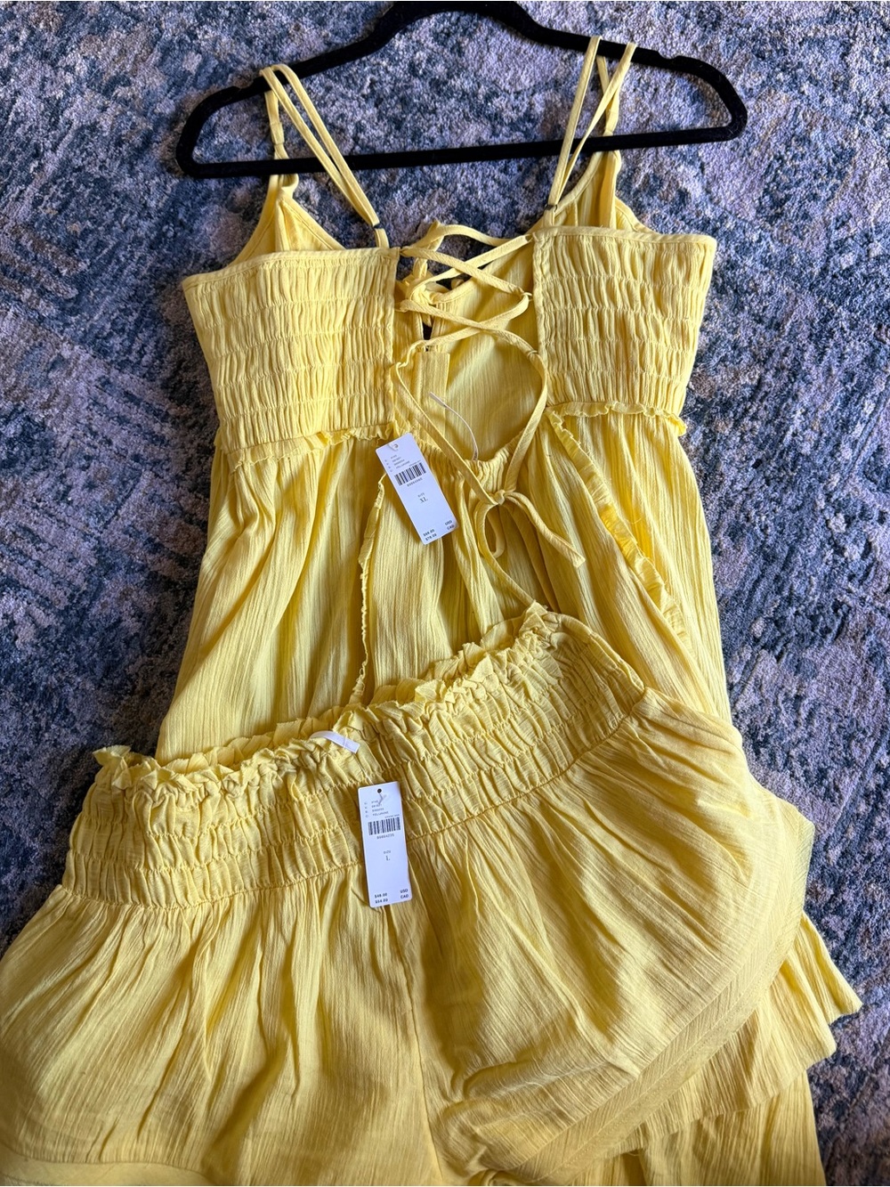 By Anthropologie - cover up/dress 2-piece set - yellow